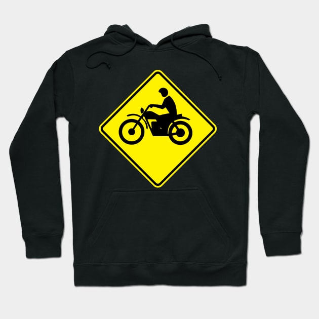 Motorcycle Xing Hoodie by GloopTrekker